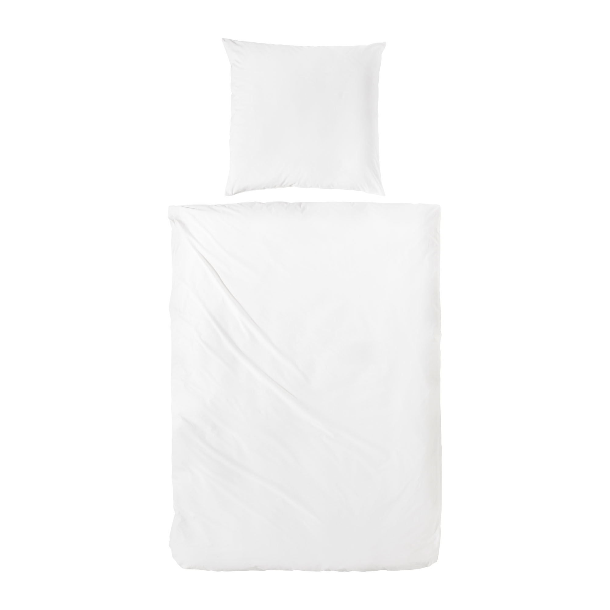 Bettwäsche weiß 100% Baumwolle 155 x 220