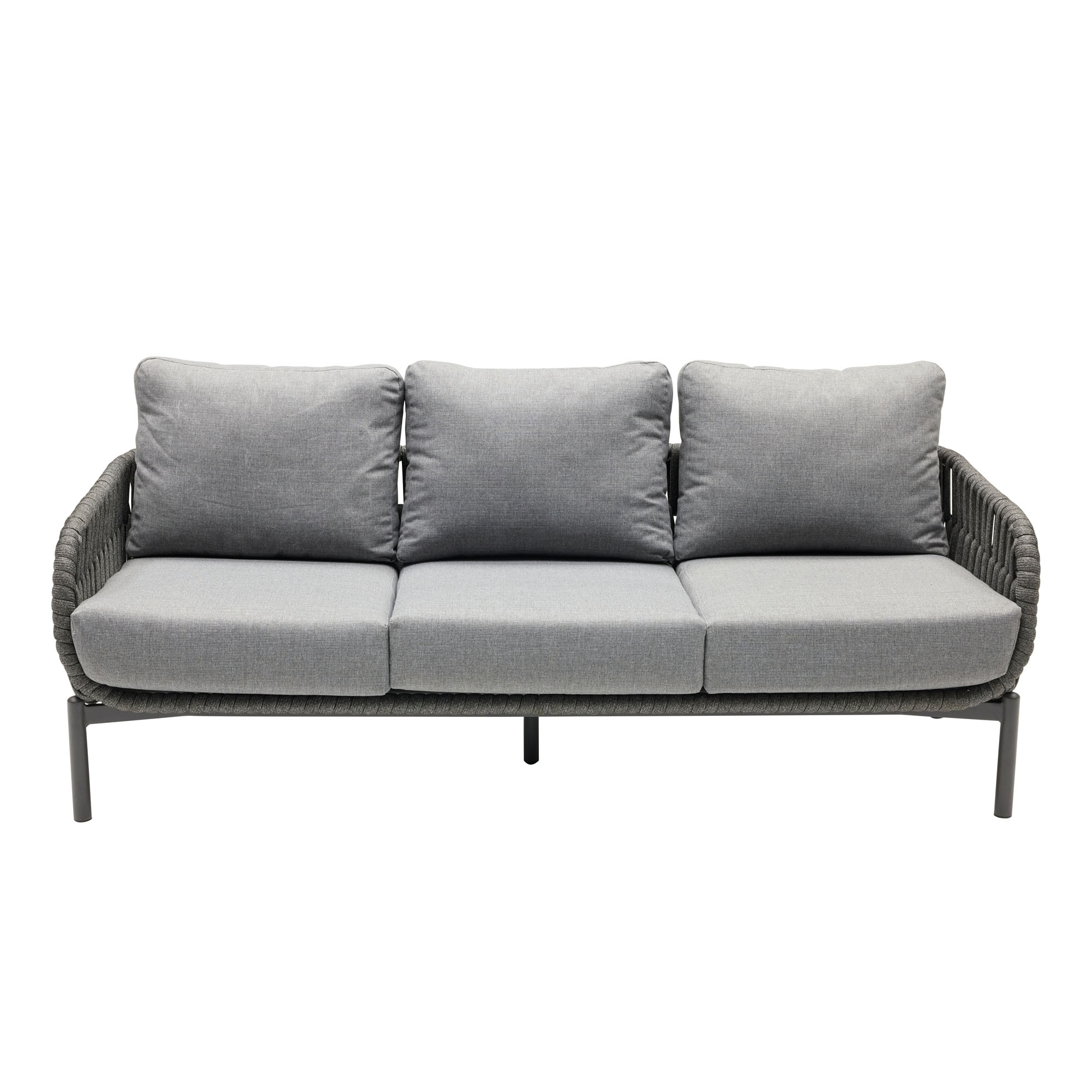 Loungesofa mit Sitz und Rückenpolstern von vorne