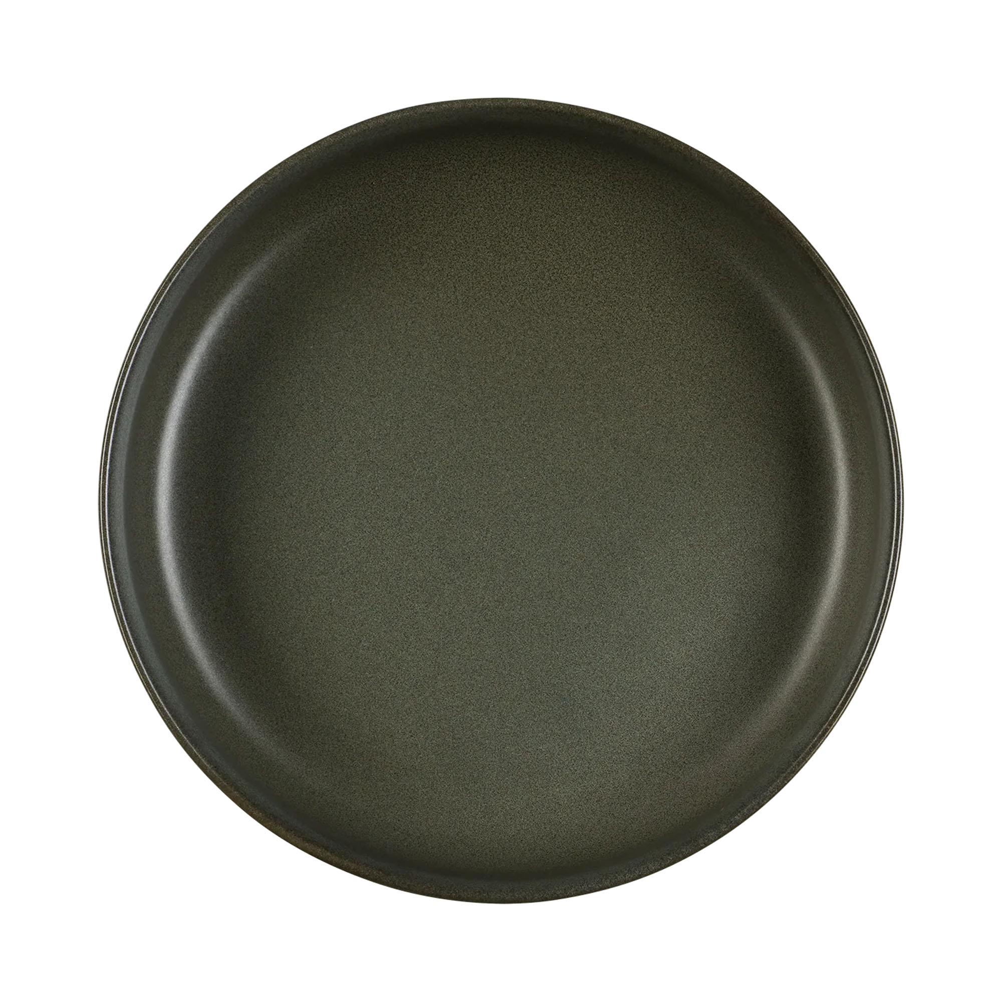 Draufsicht auf Gourmetteller der Serie Coppa, Farbe Grün; Rand und Innenfläche sind erkennbar.