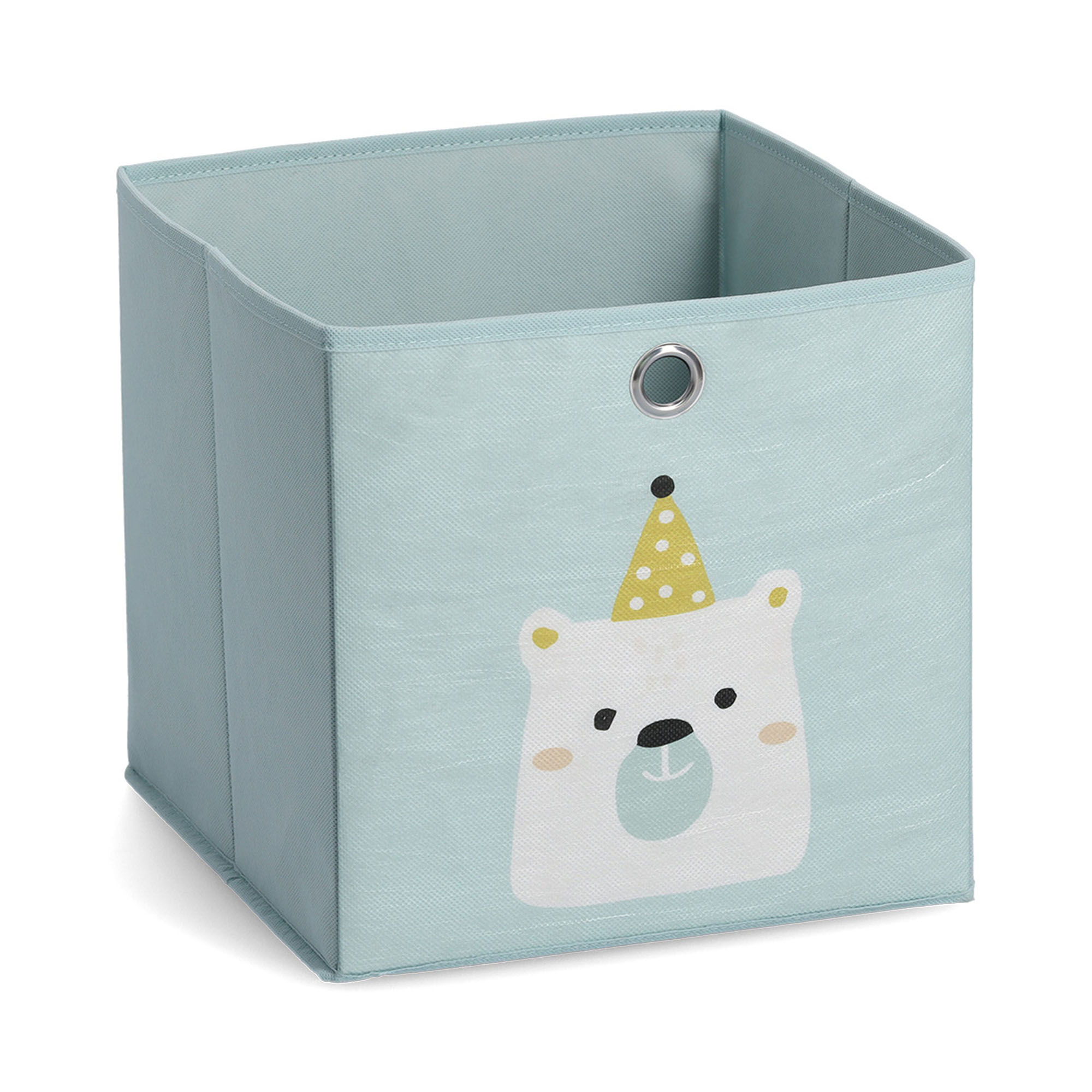 Zeller Aufbewahrungsbox "Icebear"; Farbe mint; Material Vlies; Maße ca. 28 × 28 × 28 cm.