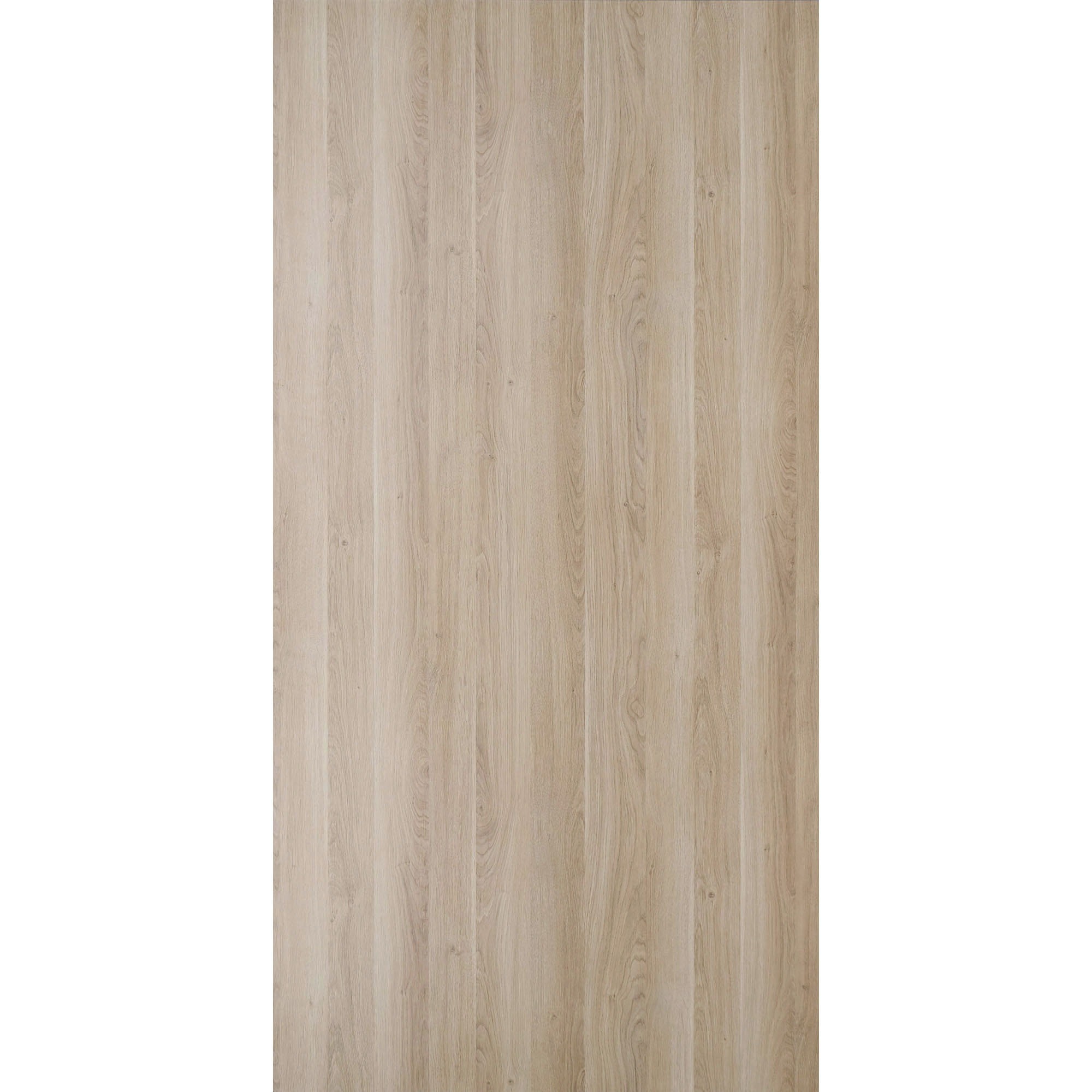 Eine flache, helle Holzfläche mit längs verlaufender, gleichmäßiger Maserung in natürlicher Holzoptik.