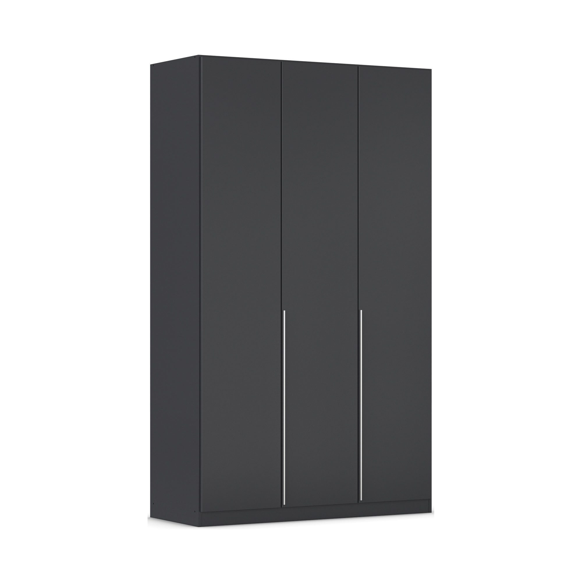 Drehtürenschrank 3-türig grau metallic
