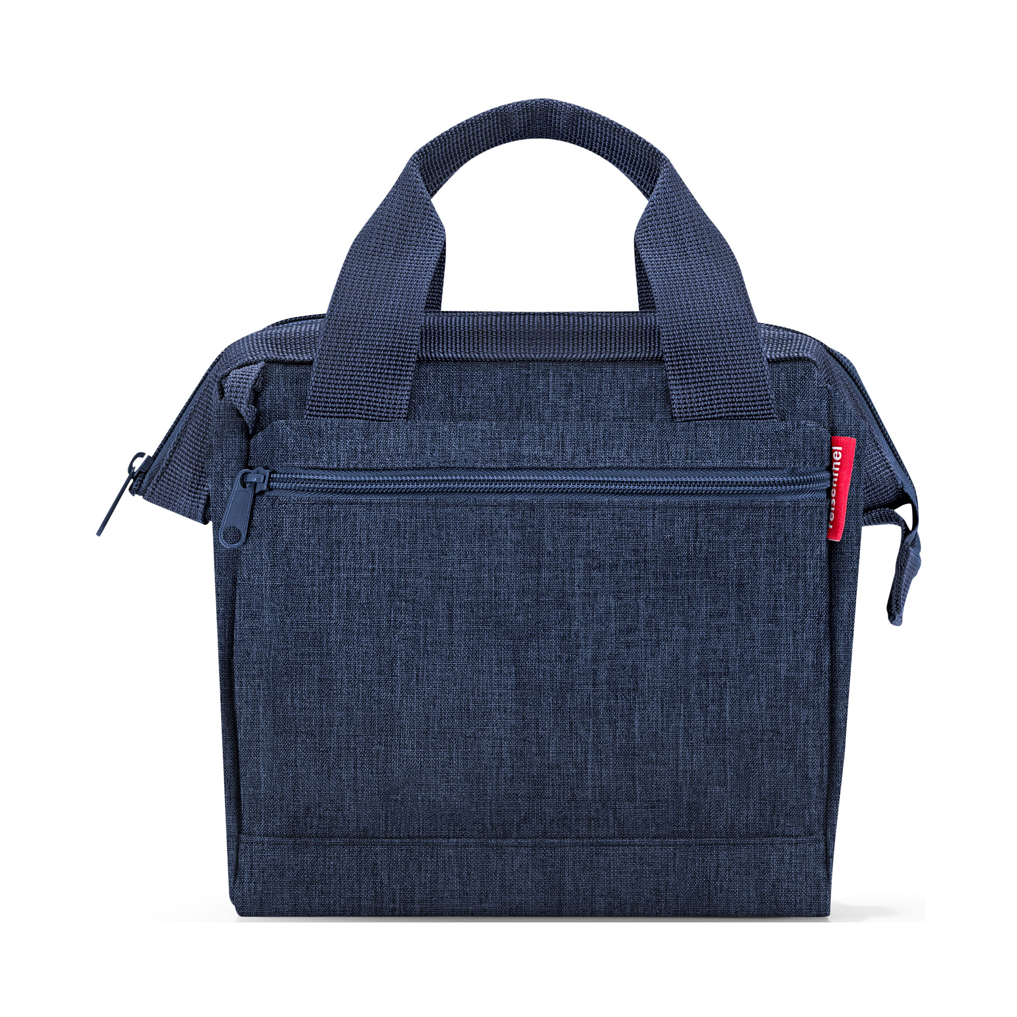 Dunkelblaue Reisenthel Allrounder Cross Tasche mit Frontfach und kurzen Tragegriffen