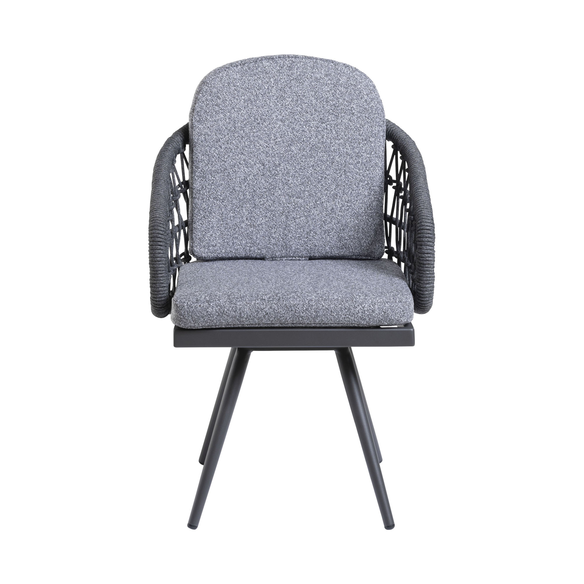 Drehstuhl Interliving 7012 Aluminium inkl. Sitz-/Rückenkissen