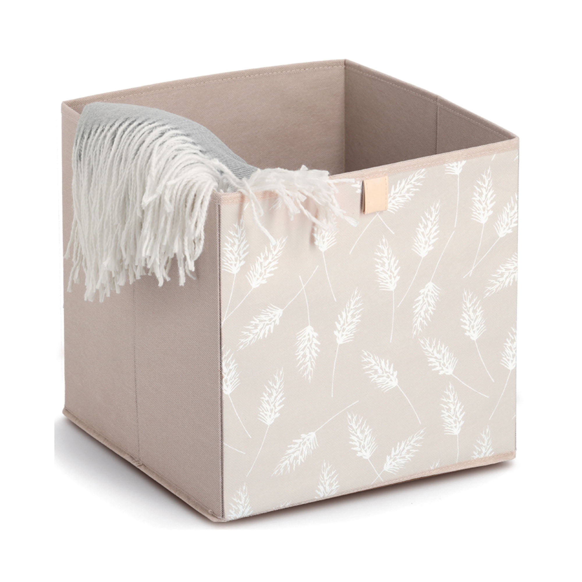 Zusätzliche Ansicht: Zeller Aufbewahrungsbox "Pampasgrass"; Farbe beige; Material Vlies; Maße ca. 32 × 32 × 32 cm.
