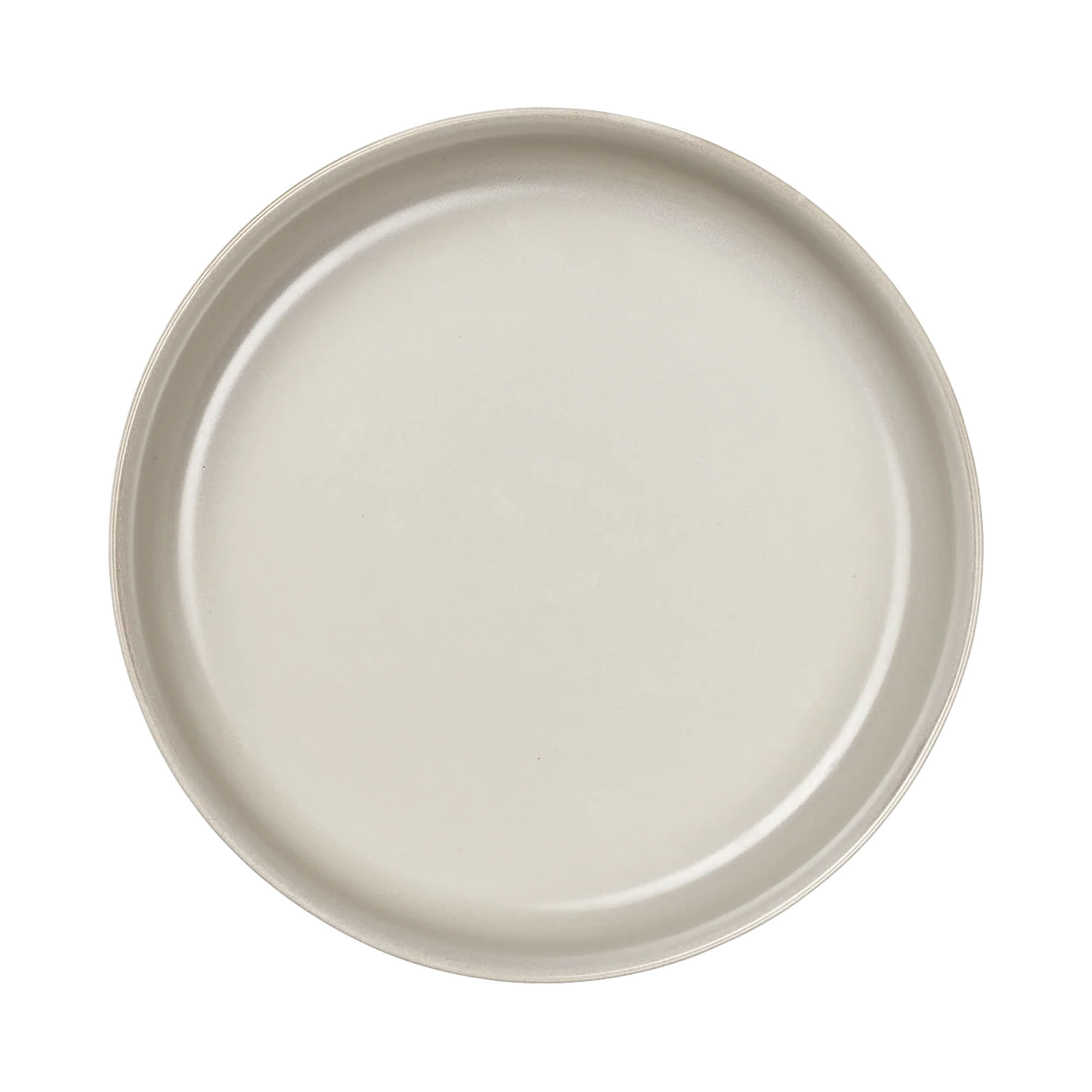 Draufsicht auf Gourmetteller der Serie Coppa, Farbe Nude; Rand und Innenfläche sind erkennbar.