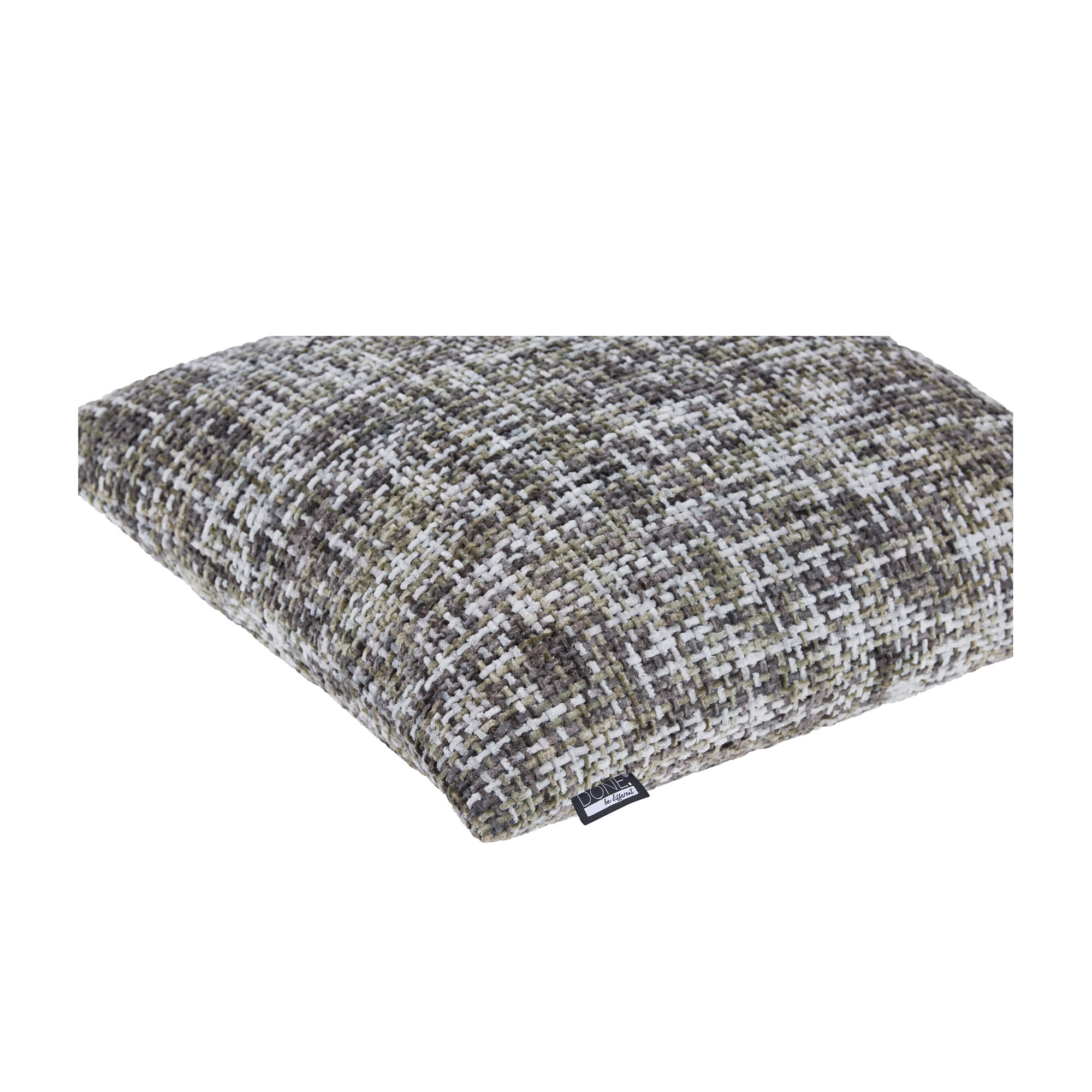 Kissenhülle Twist in Taupe, B/H/L ca. 40x1x60 cm, in einer dritten Ansicht dargestellt.