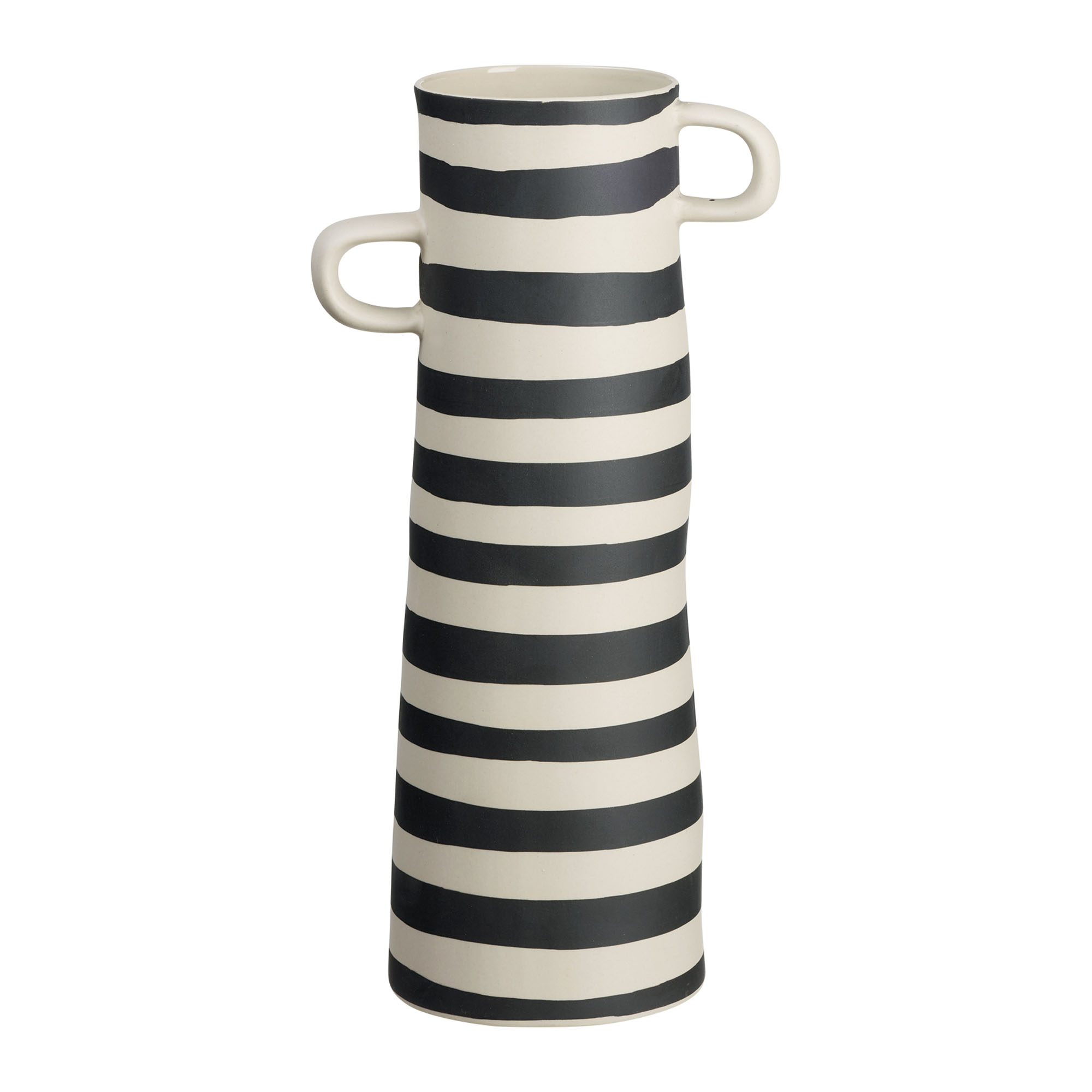 Freigestellt auf hellem Hintergrund: Vase der Serie Rayu, Farbe Mattes Motiv.