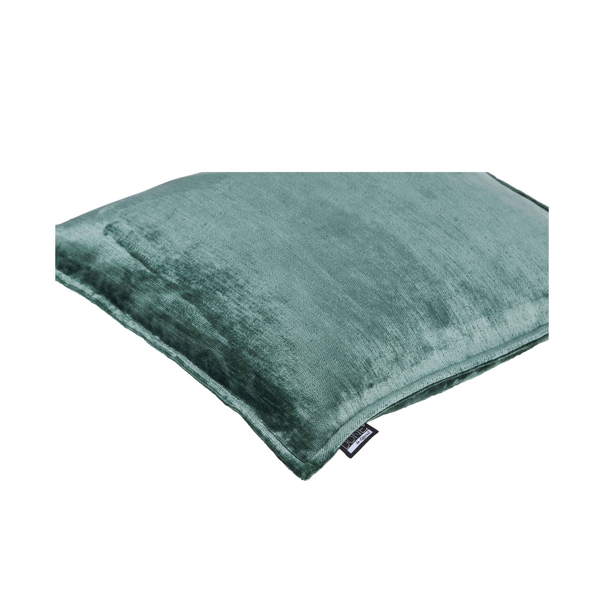 Kissenhülle Fame in Iceberg Green, B/H/L ca. 40x1x60 cm, in einer dritten Ansicht dargestellt.