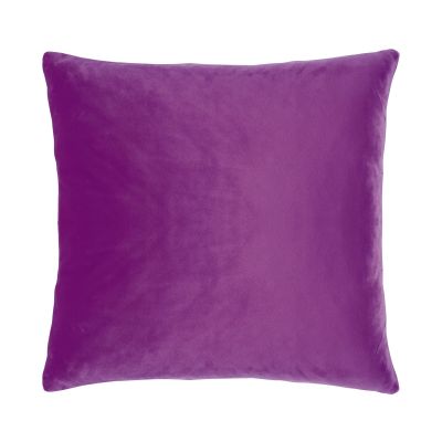 Kissenhülle Smooth in Neonviolett, 40 × 40 cm, frontal freigestellt mit einfarbiger samtig wirkender Oberfläche.