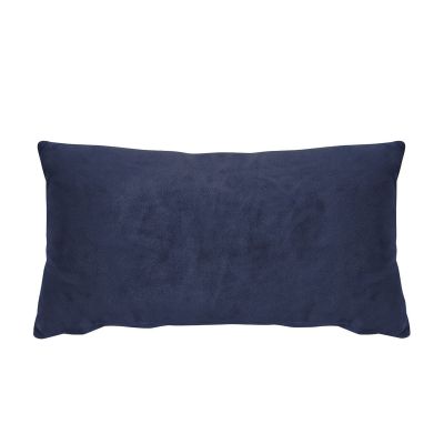 Kissenhülle Smooth in Blau, 25 × 50 cm, frontal freigestellt mit einfarbiger samtig wirkender Oberfläche.