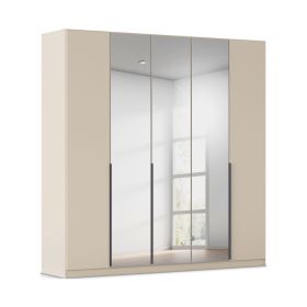 Drehtürenschrank 5-türig 3 Spiegeltüren champagner