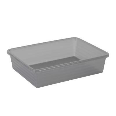 Graue rechteckige Schubladenbox aus Kunststoff zur Organisation von Schubladen