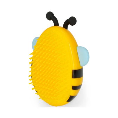 Haarbürste – Biene von Legami: Rückseite der Bienen-Haarbürste mit Borsten.