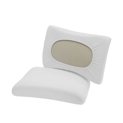 Multifunktionskissenbezug weiß 95% Baumwolle, 5% Elastan