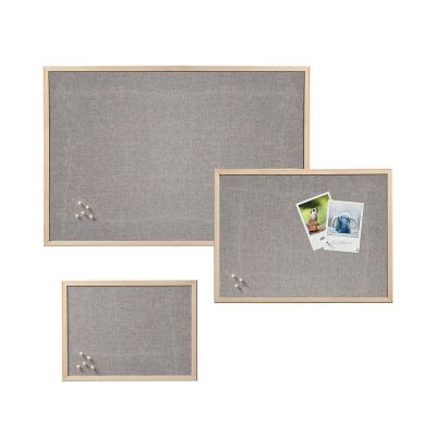 Alternative Ansicht: Zeller Pinboard; Farbe natur; Material Leinen/Kiefer; Maße ca. 60 × 80 cm.