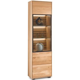 Vitrine Musterring Set One Jackson mit integrierter Beleuchtung und Glasböden zur Präsentation von Dekoration