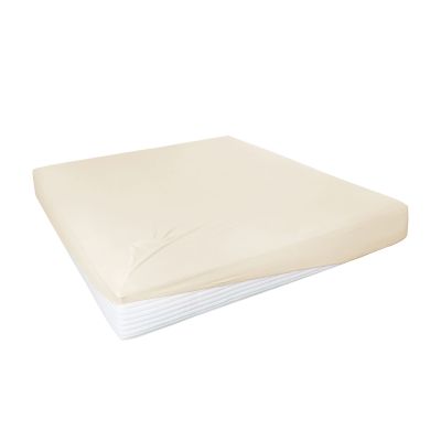 Spannbetttuch Boxspring ecru 95% Baumwolle 5% Elastan 100 x 200