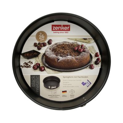 Verpackung der 26 cm Springform mit Kuchenmotiv und Produktinfos