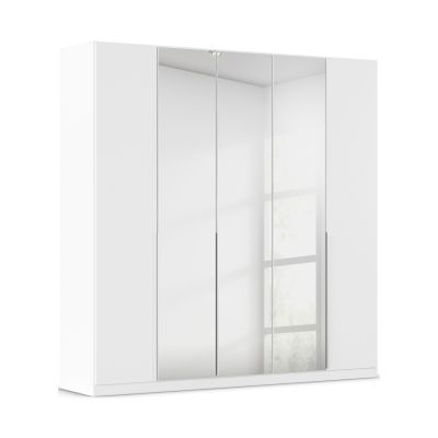 Drehtürenschrank 5-türig 3 Spiegeltüren alpinweiß