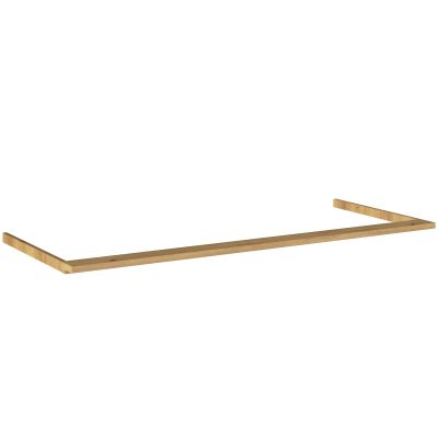 Oberkranz in Holzdekor Asteiche mit Maßangaben 3,6 cm Höhe, 64 cm Tiefe und 151 cm Breite, auf weißem Hintergrund