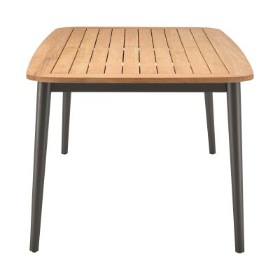 Tisch 230 x 100 cm Alu anthracite / Teak 230x100 cm