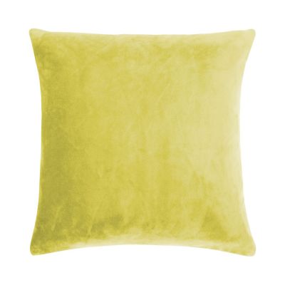 Kissenhülle Smooth in Senfgelb, 40 × 40 cm, frontal freigestellt mit einfarbiger samtig wirkender Oberfläche.