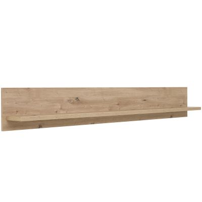 Interliving 2110 Wandboard in Holzoptik mit Rückwand und Ablageboden in Frontansicht