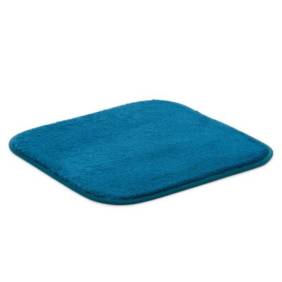 Rechteckiger Badteppich Modell RIO Premium in Petrol, ca. 50 × 45 cm.