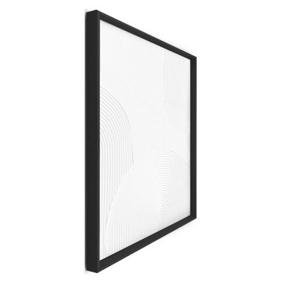 Seitliche Schrägansicht des Wandbilds „Thin Comb“, 30 × 40 cm; Profil, Kante und Tiefe des Bildes sind erkennbar.