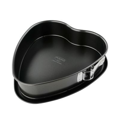 Herzförmige Springform 25 cm mit Antihaftbeschichtung und auslaufsicherem Boden