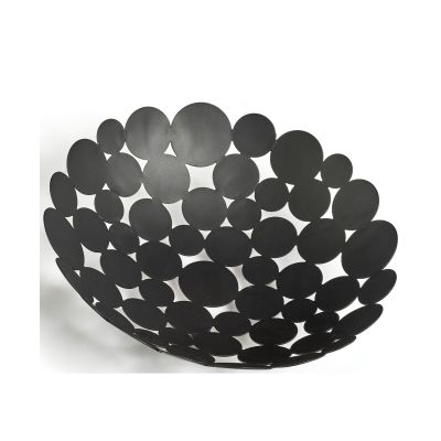 Zusätzliche Ansicht: Zeller Obstkorb; Farbe schwarz; Material Metall; Maße ca. D 29 × 8,5 cm.
