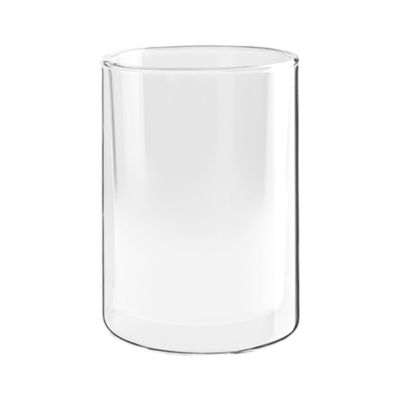 Longdrinkglas der Serie Opal, Farbe Weiß matt, freigestellt auf hellem Hintergrund.