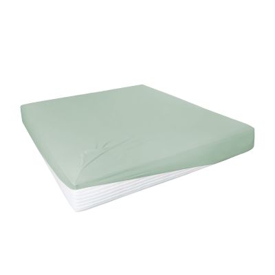 Spannbetttuch Boxspring eukalyptus 95% Baumwolle 5% Elastan 150 x 200