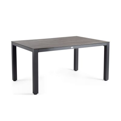 Gartentisch mit Aluminiumgestell in Charcoal-Farbe und Tischplatte in Forest Grey