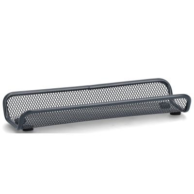 Zeller Bleistiftablage; Farbe anthrazit; Material Mesh; Maße ca. 25 × 9 × 3,5 cm.