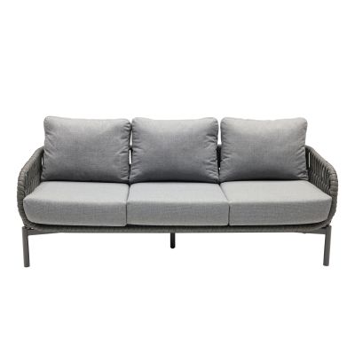 Loungesofa mit Sitz und Rückenpolstern von vorne