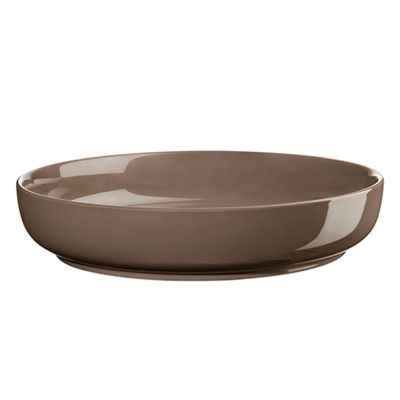 Gourmetteller der Serie Coppa, Farbe Braun, freigestellt auf hellem Hintergrund.