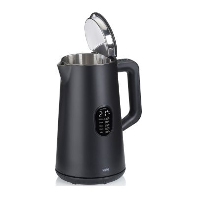 Eleganter Wasserkocher in Schwarz Matt & Kunststoff Design
