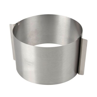 Verstellbarer Tortenring extra hoch aus Edelstahl