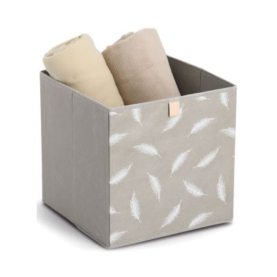 Zusätzliche Ansicht: Zeller Aufbewahrungsbox "Feather"; Farbe taupe; Material Vlies; Maße ca. 32 × 32 × 32 cm.