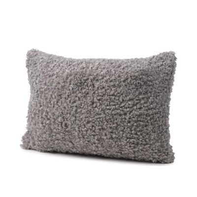 Rechteckiges Komplettkissen Modell Rolf in Silber, ca. 30 × 50 cm.