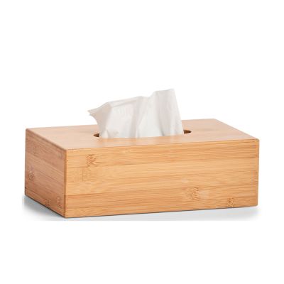 Alternative Ansicht: Zeller Kosmetiktücher-Box; Farbe natur; Material Bambus; Maße ca. 27,5 × 15,5 × 8,5 cm.