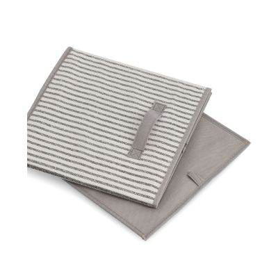 Alternative Ansicht: Zeller Aufbewahrungsbox "Stripes"; Farbe beige; Material Vlies; Maße ca. 31 × 31 × 31 cm.