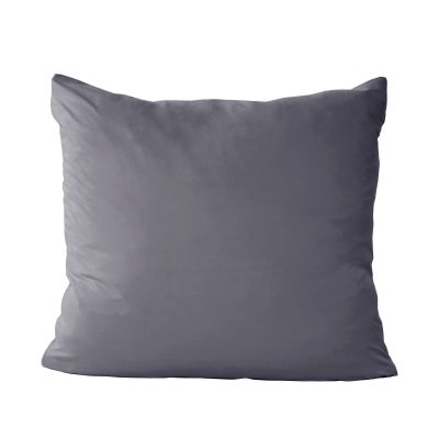 Kissenbezug anthrazit 100% Baumwolle 80 x 80