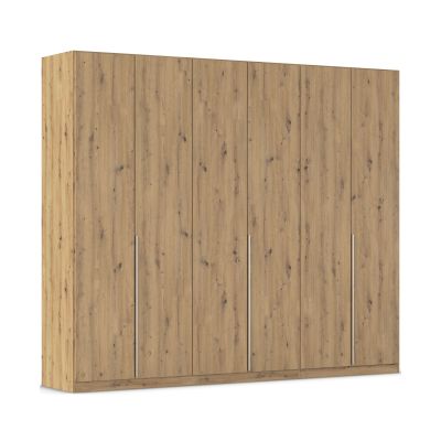 Drehtürenschrank 6-türig Dekor-Druck Eiche Artisan