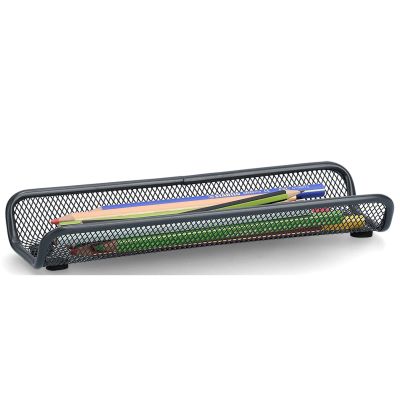 Alternative Ansicht: Zeller Bleistiftablage; Farbe anthrazit; Material Mesh; Maße ca. 25 × 9 × 3,5 cm.