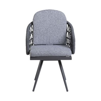 Drehstuhl Interliving 7012 Aluminium inkl. Sitz-/Rückenkissen