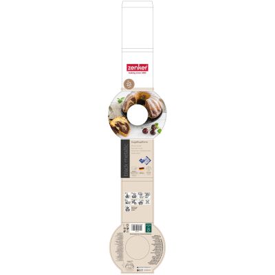 Flach ausgelegte Verpackung der Gugelhupfform 22 cm