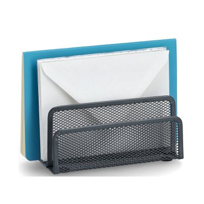 Alternative Ansicht: Zeller Briefbox; Farbe anthrazit; Material Mesh; Maße ca. 17,5 × 8,5 × 13,5 cm.